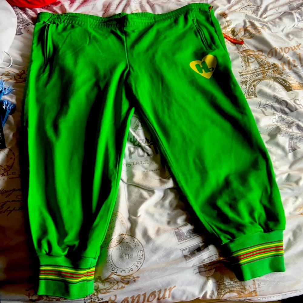 Harajuku Lovers Green Joggers size XL